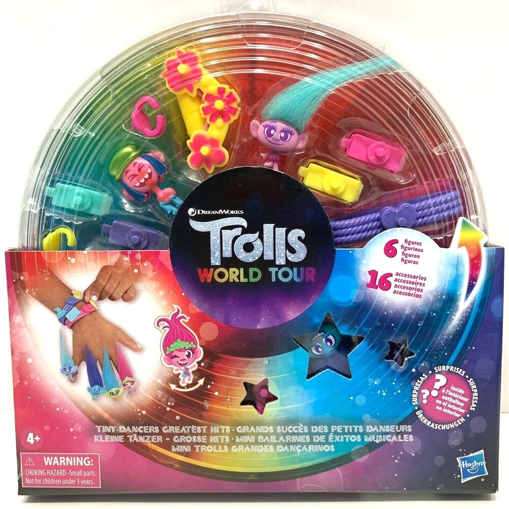 Trolls DreamWorks Tiny Dancers Greatest Hits Collection Toy Inspired World Tour
